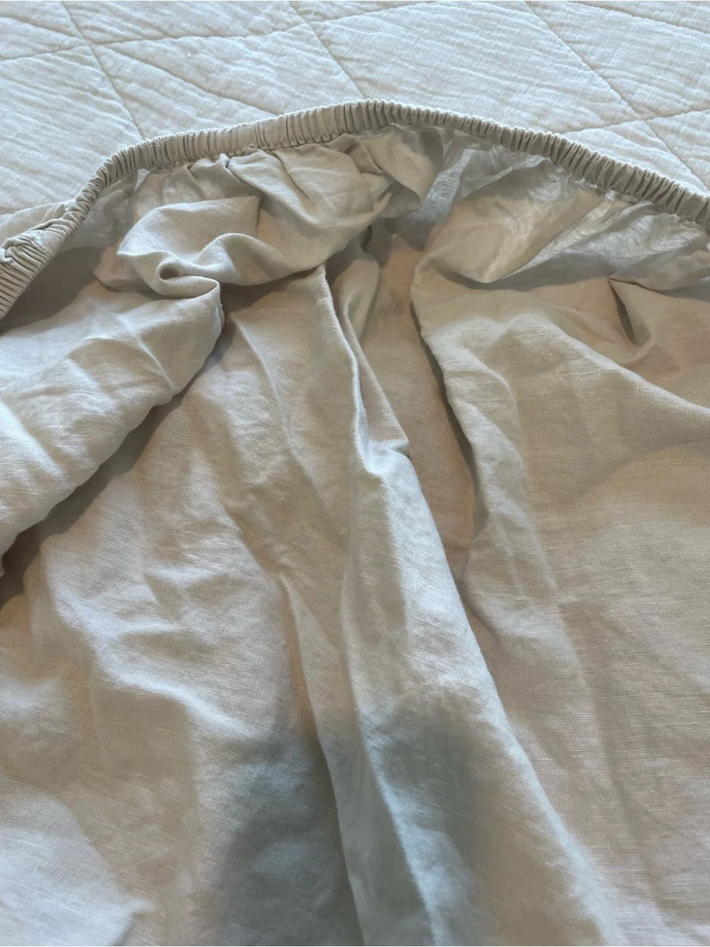 Quince European 100% Linen Sheet Set in Sand King Size
